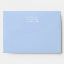 Enveloppe bleu bébé solide