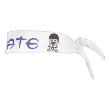 Enveloppe bleue de tête de karaté de ceinture