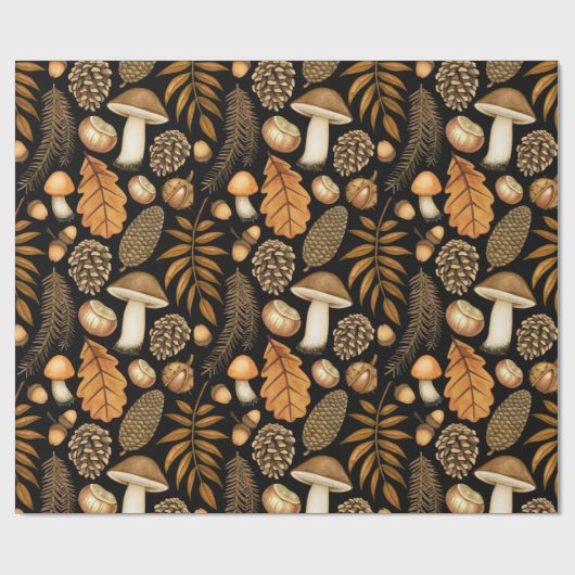 Enveloppe cadeau de champignons | Papier cadeau d' (Plat)