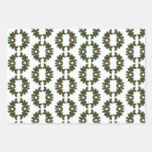 Enveloppe cadeau - Feuilles Holly et baies (Devant 3)