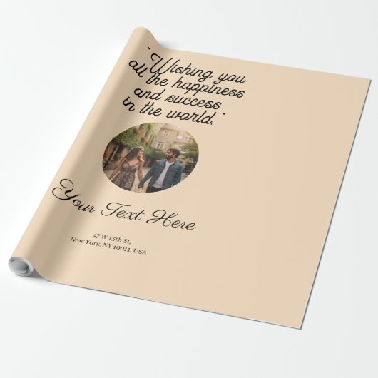 Enveloppe cadeau Premium One Color - Papier solide (Déroulé)