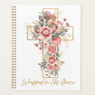 Enveloppé dans sa Grace Cross Pâques Floral