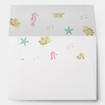 Enveloppe de bachelorette Dernière Splash Mermaid