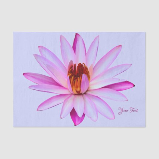 Enveloppe de cadeau bleue de papier de soie de (Recto)