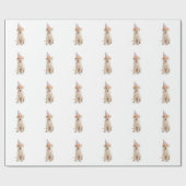 Enveloppe de cadeau de papier d'emballage de chien (Plat)