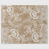 Enveloppe de cadeau florale du papier d'emballage (Plat)