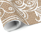 Enveloppe de cadeau florale du papier d'emballage (Coin rond)