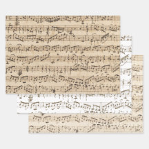 Enveloppe de découpage de musique de feuille manus