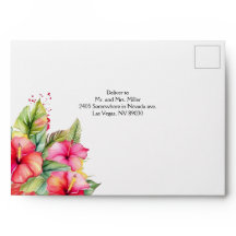 Enveloppe de destination Hibiscus Beach Tropical