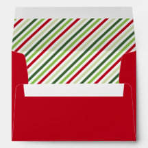 Enveloppe de Noël rouge et vert