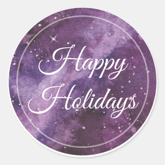 Enveloppe de vacances Ciel pourpre Sceau / Sticker (Devant)