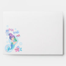 Enveloppe d'invitation de fête d'anniversaire de l
