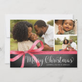 Enveloppé en rouge | Carte de collage photo de vac (Devant)