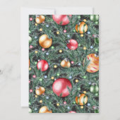 Enveloppé en rouge | Carte photo de vacances (Dos)