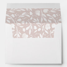 Enveloppe florale aquarelle avec revêtement à moti