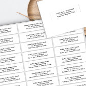 Enveloppe Invitation Étiquette de adresse moderne