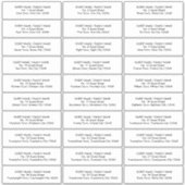 Enveloppe Invitation Étiquette de adresse moderne (Devant)