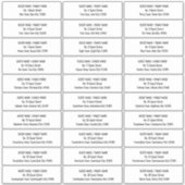 Enveloppe Invitation moderne Étiquette de adresse  (Devant)