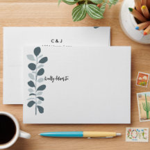 Enveloppe Mariage argenté élégante