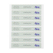 Enveloppe Mariage rustique autour du Étiquette de (Feuille)