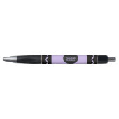 Enveloppe Monogramme Nom Crayon Violet (Devant)