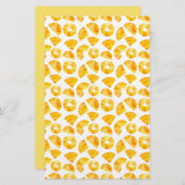 Enveloppe Motif à ananas/savon cadeau | Papier lin (Devant / Derrière)