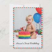 Enveloppe postale. Invitation d'anniversaire. (Dos)