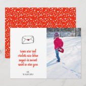 Enveloppe Red Heart Valentine Cartes photos (Devant / Derrière)