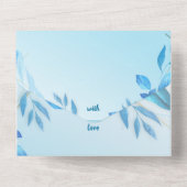 enveloppe simple faire-part de mariage bleu et bla (Verso)