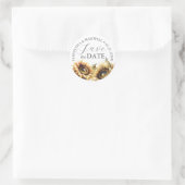 Enveloppe Stickers Mariage de phoque Fleurs de sol (Sac)