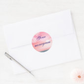 Enveloppe Thème Mariage Plage Phoques Étiquette (Enveloppe)