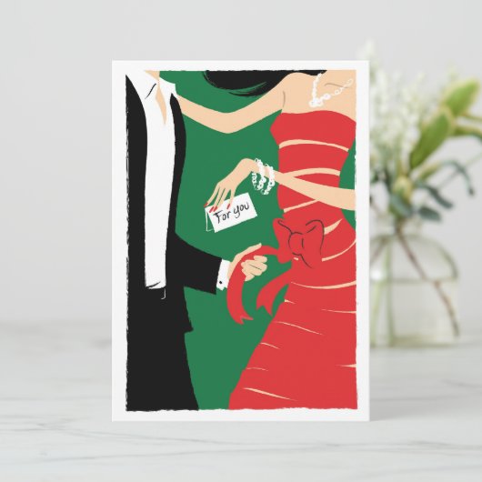 Enveloppée invitation (Debout devant)