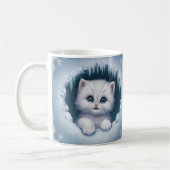 Enveloppement 3D Kitten Mug Fun - Coupes de café (Gauche)
