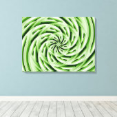 Enveloppement Abstrait en toile d'Oeufs verts (Insitu (Plancher de Bois))