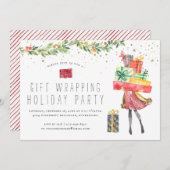 Enveloppement de cadeaux | Invitation Fête de Vaca (Devant / Derrière)