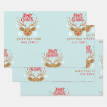 Enveloppement de feuilles plats en papier Jeu de 3