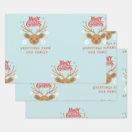 Enveloppement de feuilles plats en papier Jeu de 3