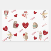 Enveloppement de feuilles plats en papier Jeu de 3 (Devant 2)