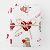 Enveloppement de feuilles plats en papier Jeu de 3 (En situation)