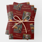 Enveloppement de feuilles plats en papier Jeu de 3 (En situation)