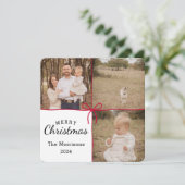 Enveloppement de la boîte rouge 3 carte de Noël ph (Debout devant)