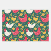 Enveloppement de poulet ensemble papier cadeau san (Devant)