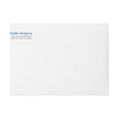 Envelopper bleu plaid autour du Étiquette (Devant)