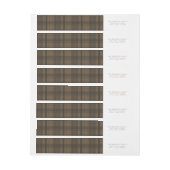 Envelopper Brown autour du Étiquette (Feuille)