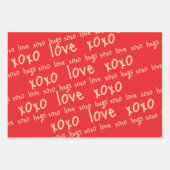 Envelopper des feuilles de papier Valentine's Love (Devant)