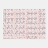 Envelopper les feuilles de papier Ensemble de 3 (Devant 3)