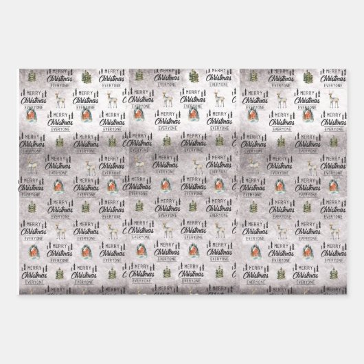 Envelopper les feuilles de papier Ensemble de 3 (Devant)