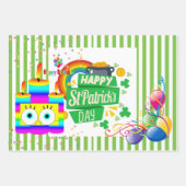 Envelopper les feuilles de papier Joyeux anniversa (Devant)