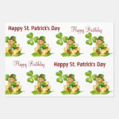 Envelopper les feuilles de papier Joyeux anniversa (Devant 3)