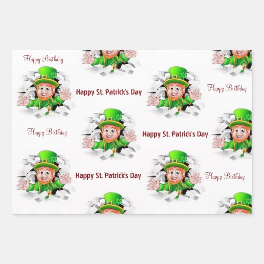 Envelopper les feuilles de papier Joyeux anniversa (Devant 2)